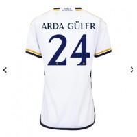 Camiseta Real Madrid Arda Guler #24 Primera Equipación Replica 2023-24 para mujer mangas cortas
